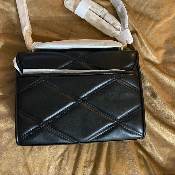 NWT Michael Kors Serena Small Quilted Black Crossbody - Picture 6 of 8